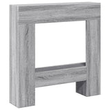 Vidaxl haardombouw 81x18x82 cm bewerkt hout grijs sonoma eikenkleur - afbeelding 2