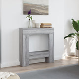 Vidaxl haardombouw 81x18x82 cm bewerkt hout grijs sonoma eikenkleur - afbeelding 3