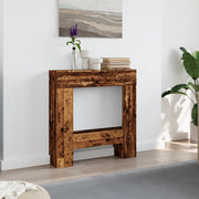Vidaxl haardombouw 81x18x82 cm bewerkt hout oud houtkleurig - afbeelding 3