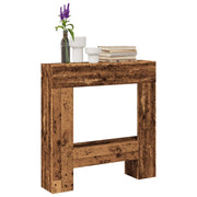 Vidaxl haardombouw 81x18x82 cm bewerkt hout oud houtkleurig - afbeelding 1