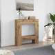 Vidaxl haardombouw 81x18x82 cm bewerkt hout artisanaal eikenkleurig