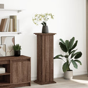 Vidaxl sokkel met opbergruimte 31x30x90 cm bewerkt hout bruin eiken - afbeelding 1