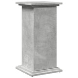 Vidaxl sokkel met opbergruimte 31x30x60 cm bewerkt hout betongrijs - afbeelding 2