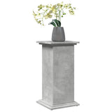 Vidaxl sokkel met opbergruimte 31x30x60 cm bewerkt hout betongrijs - afbeelding 3