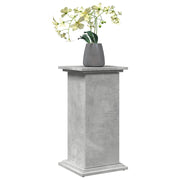 Vidaxl sokkel met opbergruimte 31x30x60 cm bewerkt hout betongrijs - afbeelding 3