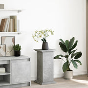 Vidaxl sokkel met opbergruimte 31x30x60 cm bewerkt hout betongrijs - afbeelding 1