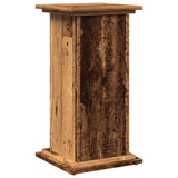 Vidaxl sokkel met opbergruimte 31x30x60 cm bewerkt hout oud houtkleur - afbeelding 2