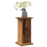 Vidaxl sokkel met opbergruimte 31x30x60 cm bewerkt hout oud houtkleur - afbeelding 3