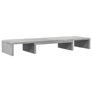 Vidaxl monitorstandaard verstelbaar 80x24x10,5 cm hout betongrijs - afbeelding 2