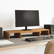 Vidaxl monitorstandaard verstelbaar 80x24x10,5cm hout artisanaal eiken - afbeelding 1