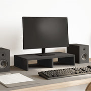 Vidaxl monitorstandaard 50x27x10 cm bewerkt hout zwart - afbeelding 1
