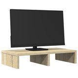 Vidaxl monitorstandaard 50x27x10 cm bewerkt hout sonoma eikenkleurig - afbeelding 3