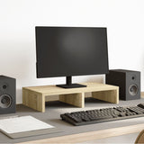 Vidaxl monitorstandaard 50x27x10 cm bewerkt hout sonoma eikenkleurig - afbeelding 1