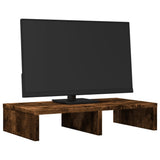 Vidaxl monitorstandaard 50x27x10 cm bewerkt hout gerookt eikenkleurig - afbeelding 3