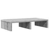 Vidaxl monitorstandaard 50x27x10 cm bewerkt hout grijs sonoma eiken - afbeelding 2