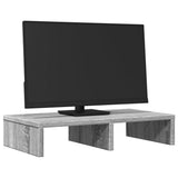 Vidaxl monitorstandaard 50x27x10 cm bewerkt hout grijs sonoma eiken - afbeelding 3