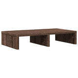 Vidaxl monitorstandaard 50x27x10 cm bewerkt hout bruin eikenkleurig - afbeelding 2