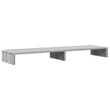 Vidaxl monitorstandaard 100x27x10 cm bewerkt hout grijs sonoma eiken - afbeelding 2