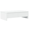 Vidaxl monitorstandaard met lades 50x27x15 cm bewerkt hout wit