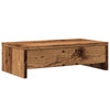 Vidaxl monitorstandaard met lades 50x27x15 cm bewerkt hout oud hout