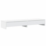 Vidaxl monitorstandaard met lades wit 100x27x15 cm bewerkt hout - afbeelding 2