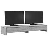 Vidaxl monitorstandaard met lades 100x27x15 cm hout grijs sonoma eiken - afbeelding 3
