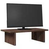 Vidaxl monitorstandaard 50x27x15 cm bewerkt hout bruin eikenkleurig - afbeelding 3