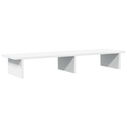 Vidaxl monitorstandaard 100x27x15 cm bewerkt hout wit - afbeelding 2