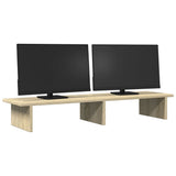 Vidaxl monitorstandaard 100x27x15 cm bewerkt hout sonoma eikenkleurig - afbeelding 3