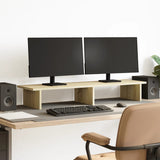 Vidaxl monitorstandaard 100x27x15 cm bewerkt hout sonoma eikenkleurig - afbeelding 1