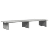 Vidaxl monitorstandaard 100x27x15 cm bewerkt hout betongrijs - afbeelding 2