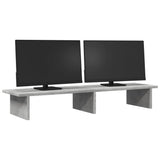 Vidaxl monitorstandaard 100x27x15 cm bewerkt hout betongrijs - afbeelding 3