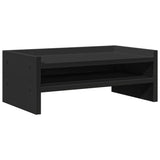 Vidaxl monitorstandaard 42x24x16 cm bewerkt hout zwart - afbeelding 2