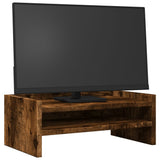Vidaxl monitorstandaard 42x24x16 cm bewerkt hout gerookt eikenkleurig - afbeelding 3