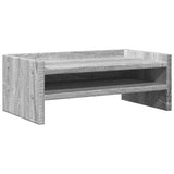 Vidaxl monitorstandaard 42x24x16 cm bewerkt hout grijs sonoma eiken - afbeelding 2
