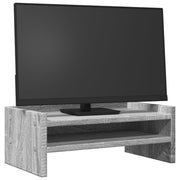 Vidaxl monitorstandaard 42x24x16 cm bewerkt hout grijs sonoma eiken - afbeelding 3