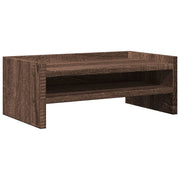 Vidaxl monitorstandaard 42x24x16 cm bewerkt hout bruin eikenkleurig - afbeelding 2