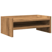 Vidaxl monitorstandaard 42x24x16 cm bewerkt hout artisanaal eikenkleur - afbeelding 2