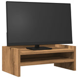 Vidaxl monitorstandaard 42x24x16 cm bewerkt hout artisanaal eikenkleur - afbeelding 3