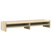 Vidaxl monitorstandaard 100x24x16 cm bewerkt hout sonoma eikenkleurig - afbeelding 2
