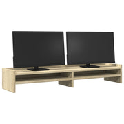 Vidaxl monitorstandaard 100x24x16 cm bewerkt hout sonoma eikenkleurig - afbeelding 3