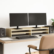 Vidaxl monitorstandaard 100x24x16 cm bewerkt hout sonoma eikenkleurig - afbeelding 1