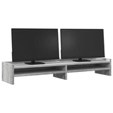 Vidaxl monitorstandaard 100x24x16 cm bewerkt hout grijs sonoma eiken - afbeelding 3