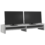 Vidaxl monitorstandaard 100x24x16 cm bewerkt hout grijs sonoma eiken - afbeelding 3
