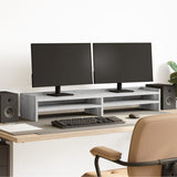 Vidaxl monitorstandaard 100x24x16 cm bewerkt hout grijs sonoma eiken - afbeelding 1