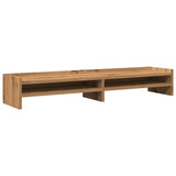 Vidaxl monitorstandaard 100x24x16 cm bewerkt hout artisanaal eiken - afbeelding 2