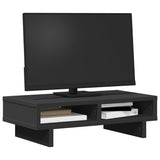 Vidaxl monitorstandaard 50x27x15 cm bewerkt hout zwart - afbeelding 3