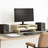Vidaxl monitorstandaard 50x27x15 cm bewerkt hout sonoma eikenkleurig - afbeelding 1