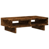 Vidaxl monitorstandaard 50x27x15 cm bewerkt hout gerookt eikenkleurig - afbeelding 2