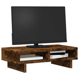Vidaxl monitorstandaard 50x27x15 cm bewerkt hout gerookt eikenkleurig - afbeelding 3